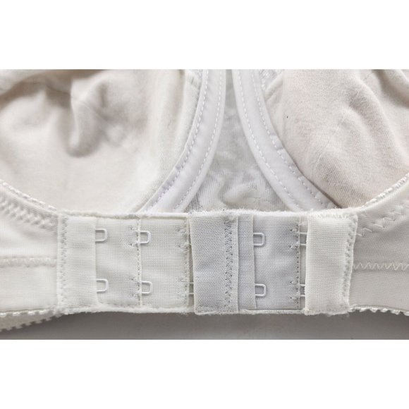 Jodee 606 Surgical Mastectomy Balanced Fit Bra Lace Trim White Size 34A - Picture 6 of 10